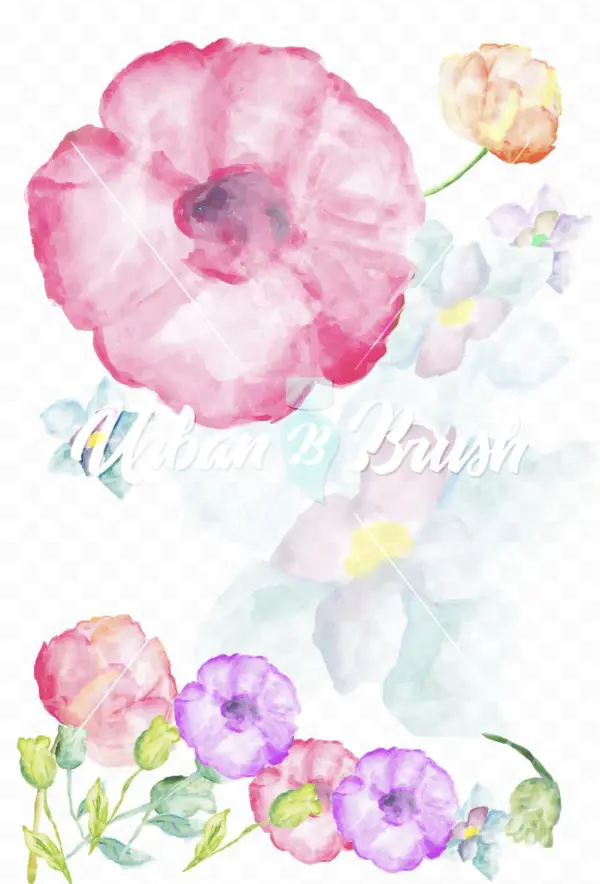먹물꽃 일러스트 Flower Illustration - Password Logbook: A Premium Journal An Internet Address