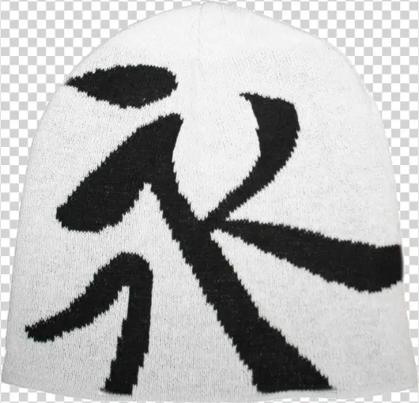Keiko Beanie Kanji - White