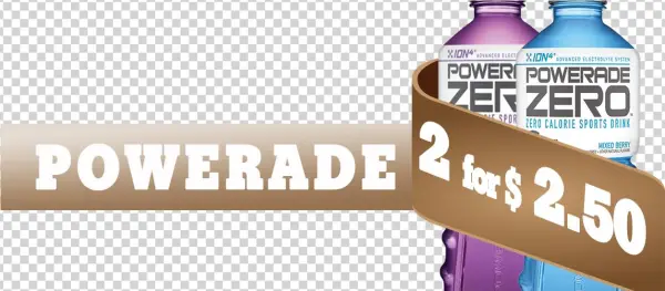 Lottery - Powerade Zero Grape Sports Drink 32 Oz Plastic Bottles
