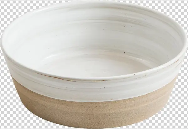 Low Salad Bowl - Beige
