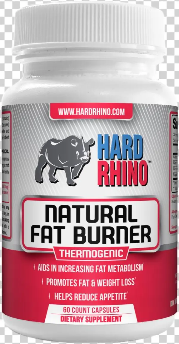 Natural Fat Burner Capsules - Hard Rhino L-theanine Capsules, 200mg, 240 Vegetarian