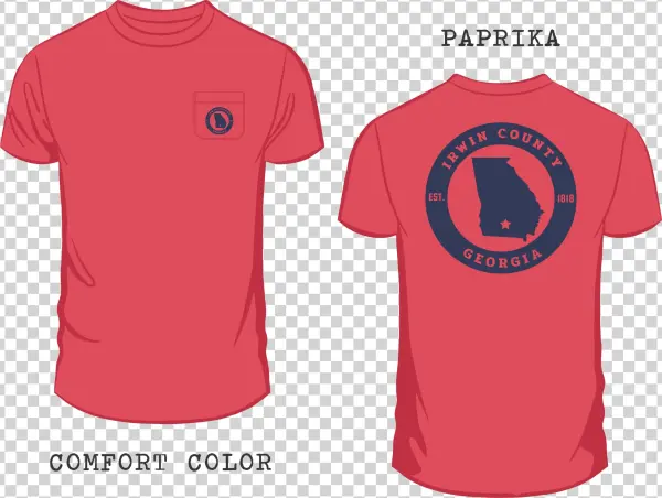 Paprika Irwin County Pocket Tee