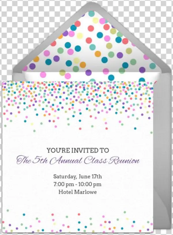 Reunion Dots Light Online Invitation - Punchbowl.com