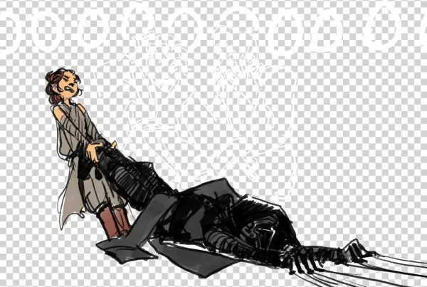 “ Rey Drags Kylo Back To The Light ” This Fanart Was