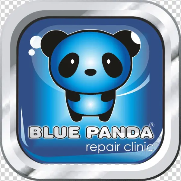 Blue Panda Logo New - Cartoon