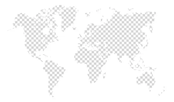 Map - Black And White Transparent