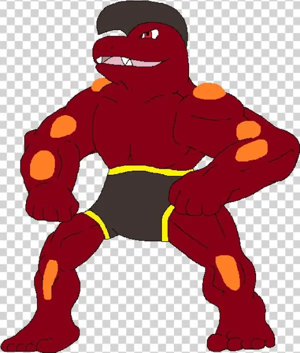 Olpiumian Machoke - Cartoon
