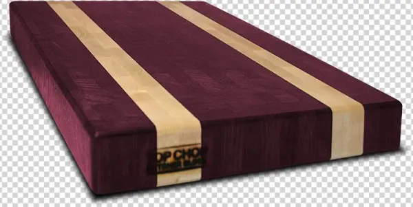 Purple Heart With Maple Blonde Streaks End Grain Butcher