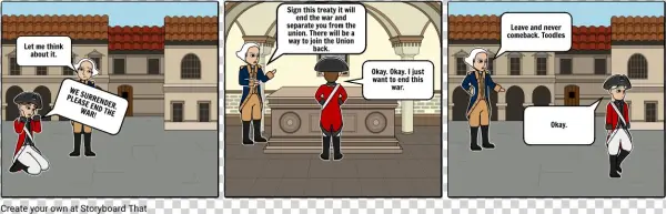 Surrender At Appomattox Courthouse - Cartoon