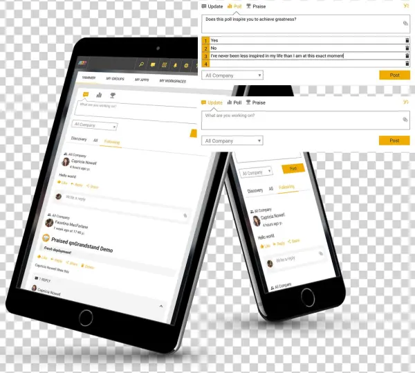 Yammer Feed - Mobile Device