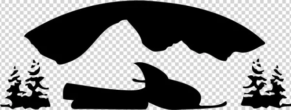 Clean Snowmobile Logo