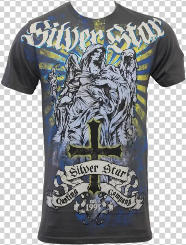 Silver Star Fallen Angel Foil Tee