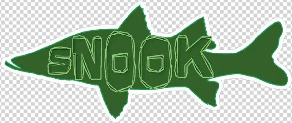 Typeface Snook Sticker