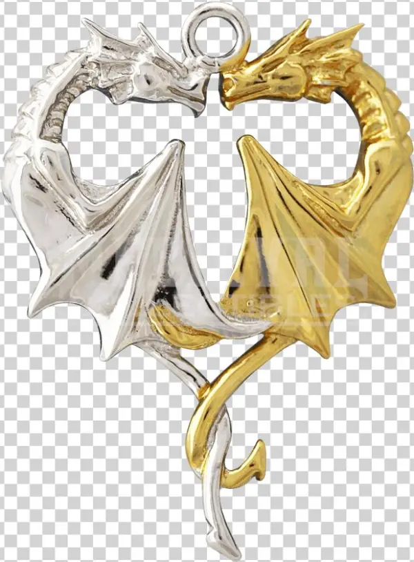 Dragon Heart Necklace By Anne Stokes