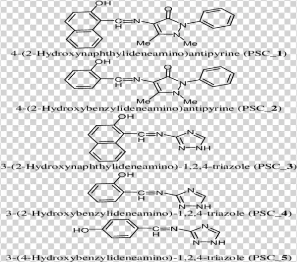 Structural Formulae Of Polydentate Schiff Base Compound