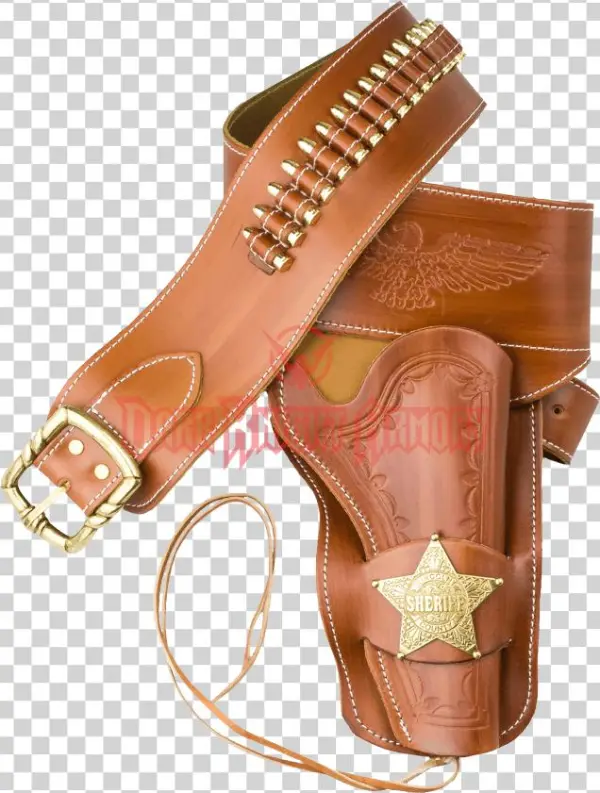 Western Sheriff Single Leather Holster