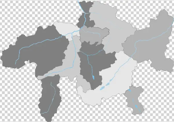 Grisons Districts Blank