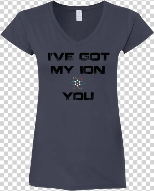 I've Got My Ion You-black Gildan Ladies' Fitted Softstyle