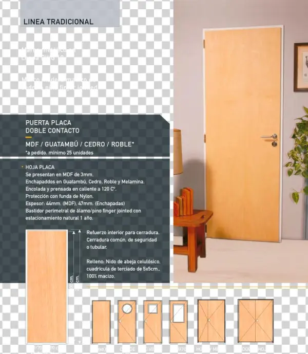 1 Puerta Placa