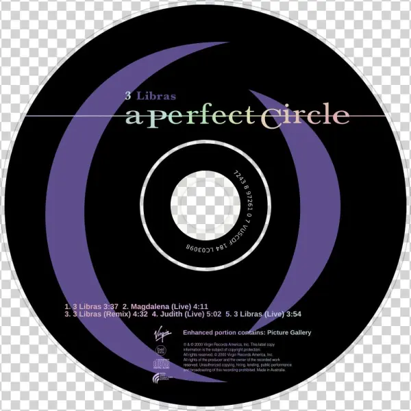 A Perfect Circle 3 Libras Cd Disc Image