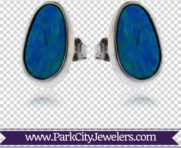 Australian Opal Doublet Post Earrings