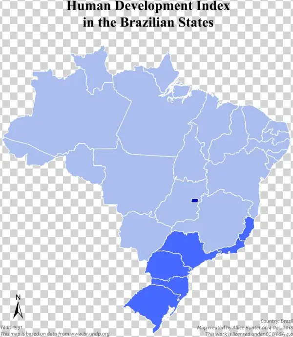 Brazilian States By Hdi