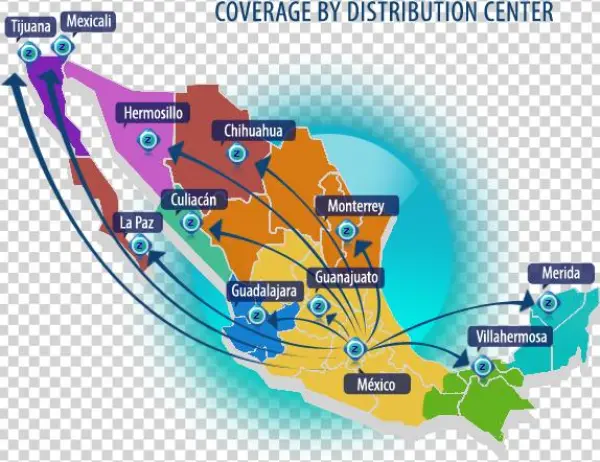 Mapa Mexico Png