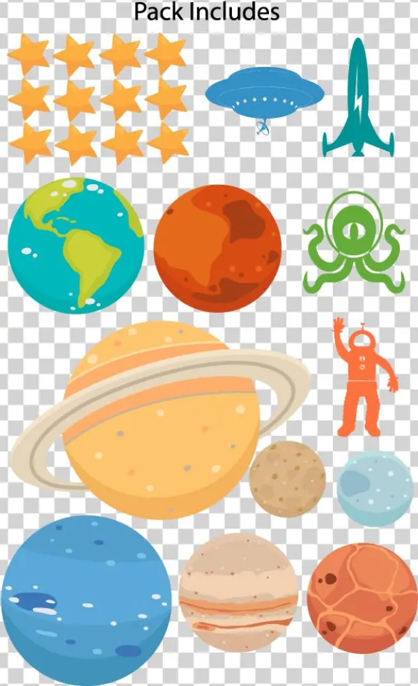 Outer Space Wall Decal Pack