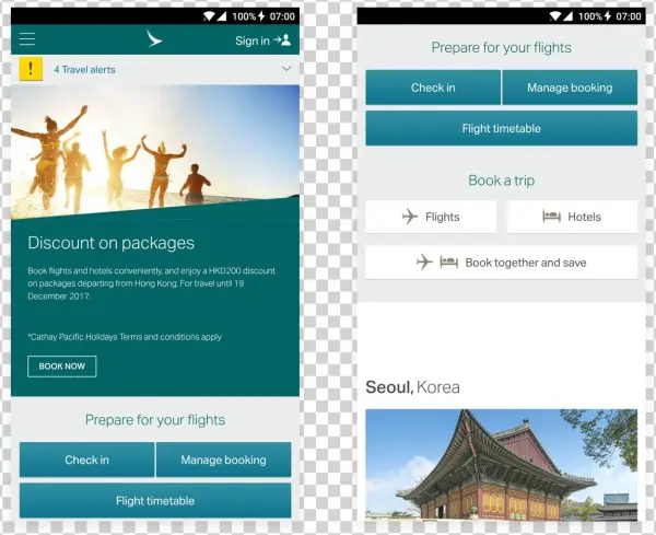Cathay Mobile Website