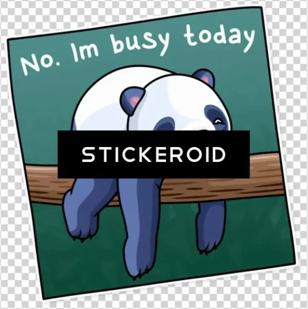 Im Busy Today Panda