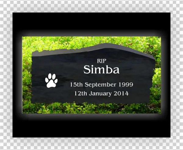 Memorials Slate Freestanding 7"x 4"