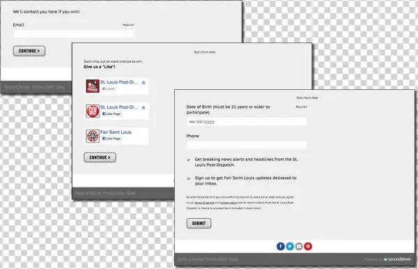 Multiple Registration Pages