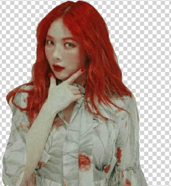 Red Red Hair Red Hyuna Hyuna Hyuna Aa Kimhyuna Sticker