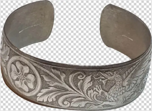 Vintage Danecraft Sterling Silver Dragon Griffith Cuff