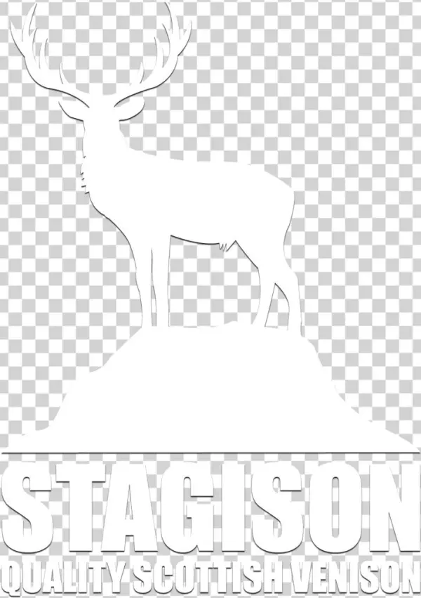 White Stagison Logo Of A Stag