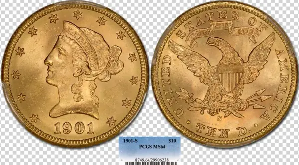 1901 S E Pcgs64 - Cash