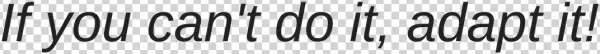 Adaptive Equipment Corner - Calligraphy