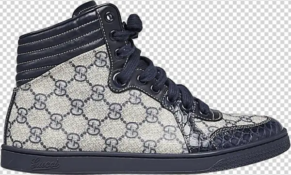 Gucci Gg Supreme High 'crocodile Trim' - Boot