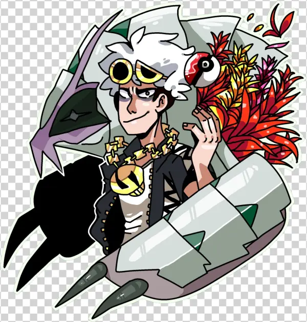 Guzma Sticker - Cartoon