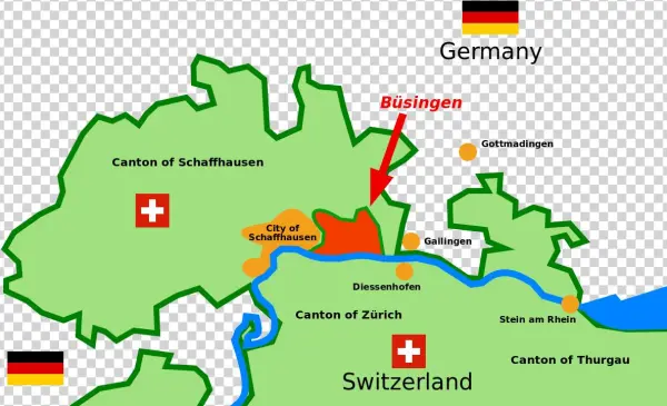 There Are Two International Enclaves - Büsingen Hochrhein