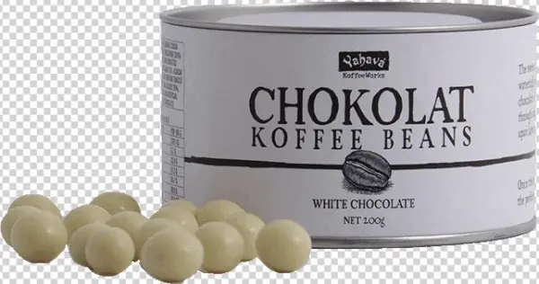 White Chok-coated Koffee Beans - Olive
