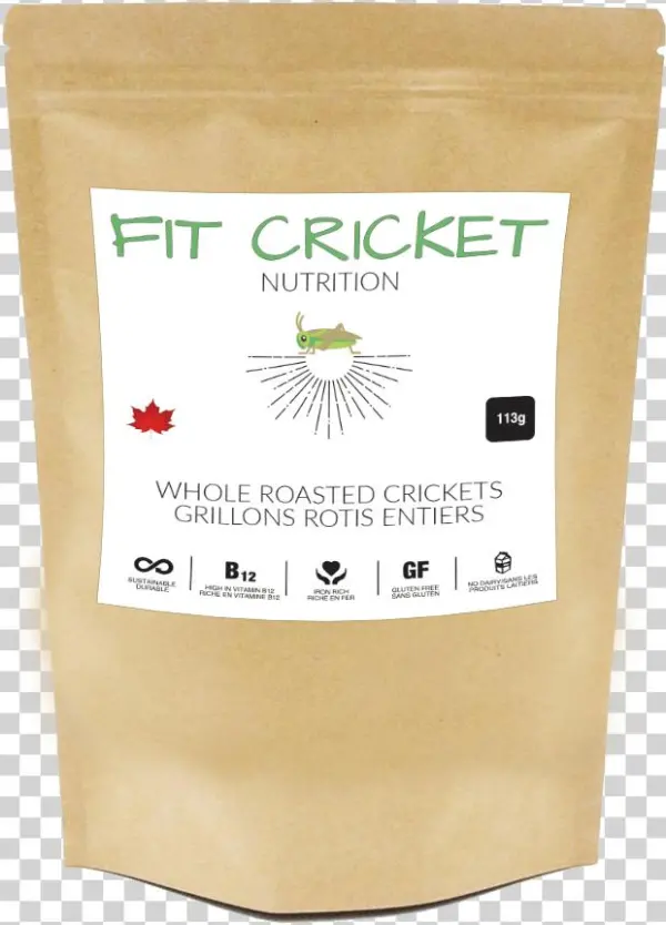 Whole Roasted Crickets - Label
