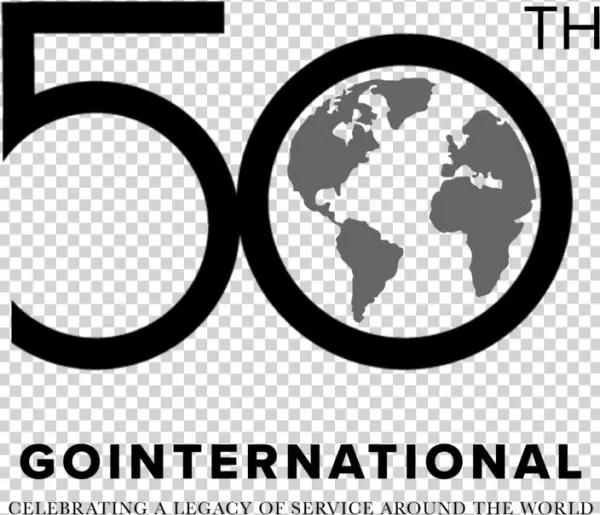 Go 50th Anniversary Logo Mock Up Bw