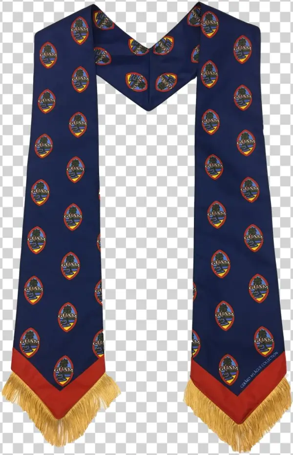 Modern Guam Seal Graduation Sash - Scarf