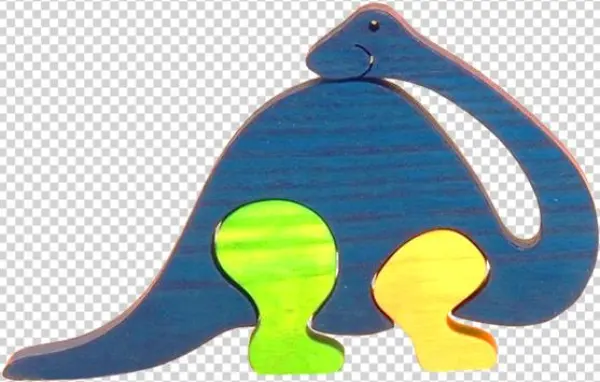 Set Of Mini Puzzles Dinosaurs - Whale