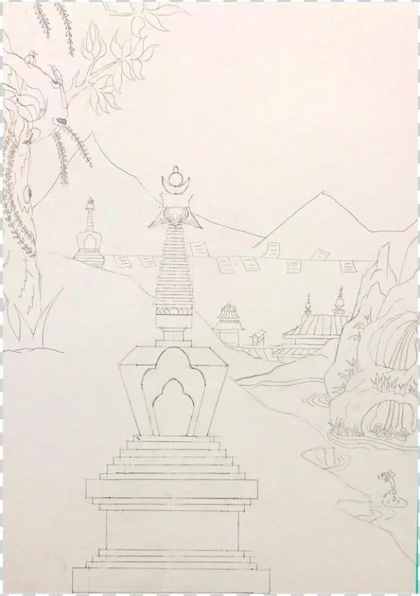 Buddha Outline Png