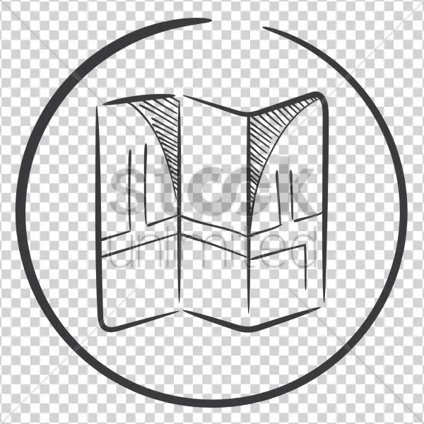 Folded Map Png