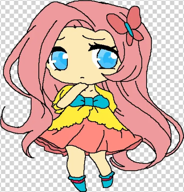 Human Fluttershy - Cartoon