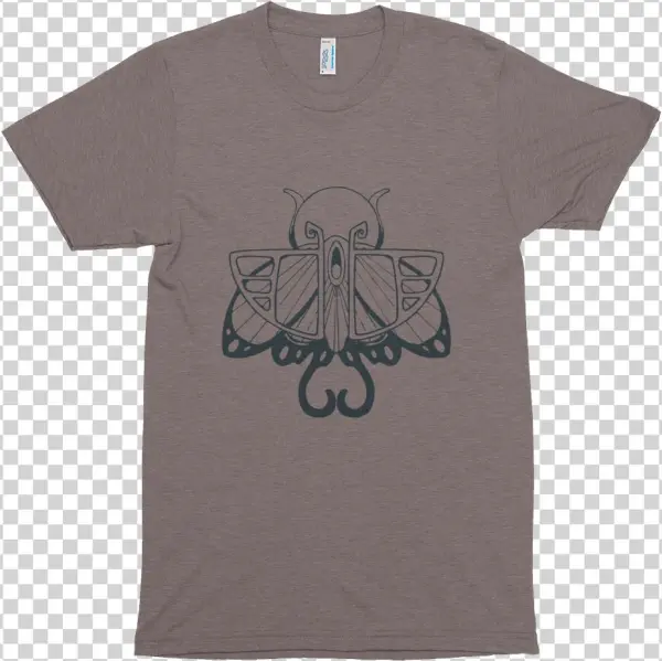 Mens Butterfly Coffee Mockup Front Flat Tri-coffee