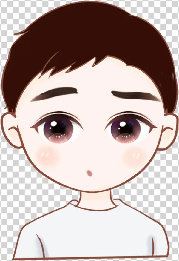 Original Cute Teenager Expression Pack Png And Psd - Psd